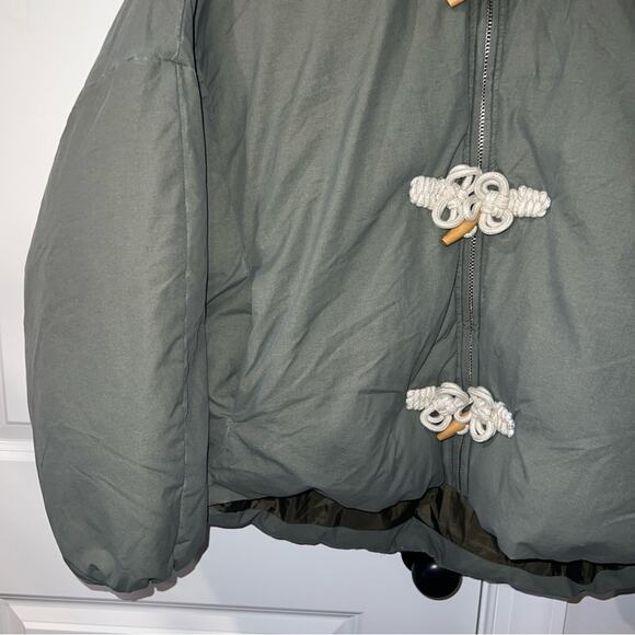 We The Free XS - XL Duffle Puffer Green Hooded Jacket - Picture 5 of 8